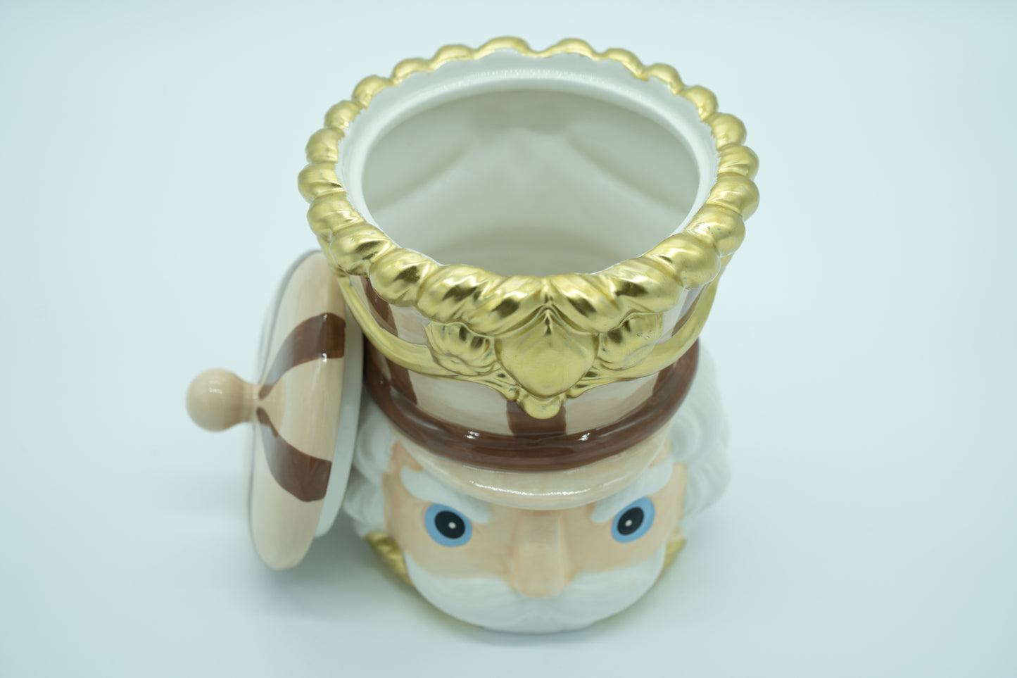 Keksdose Nussknacker Kopf versch. Farben