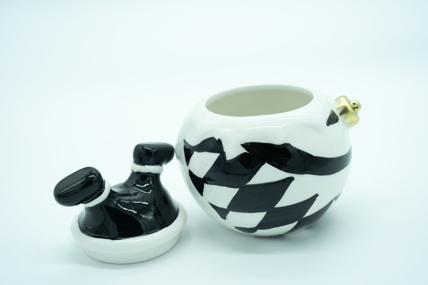 Keksdose Weihnachtsmann in Christbaumkugel