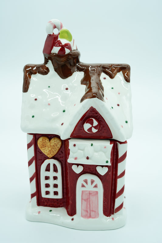 Keksdose rotes Lebkuchenhaus