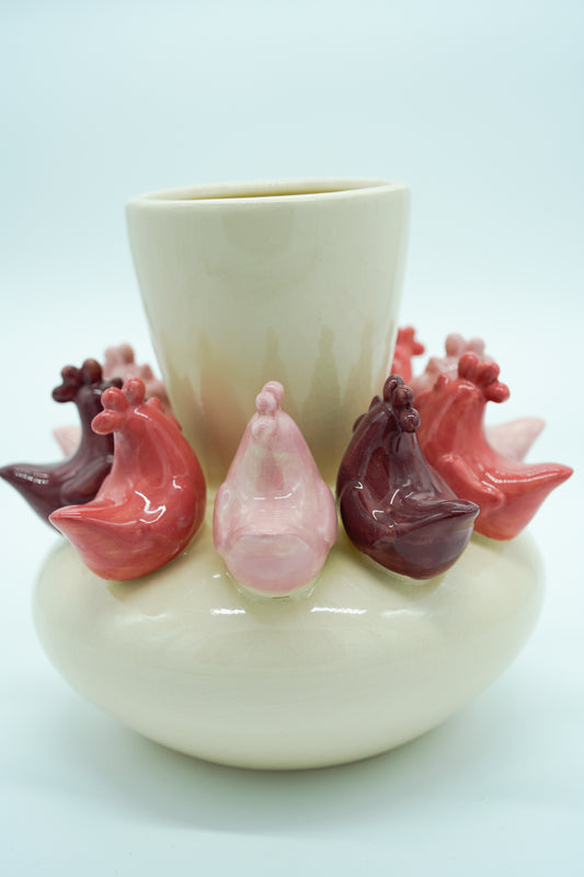 Vase *pinky Chickens*